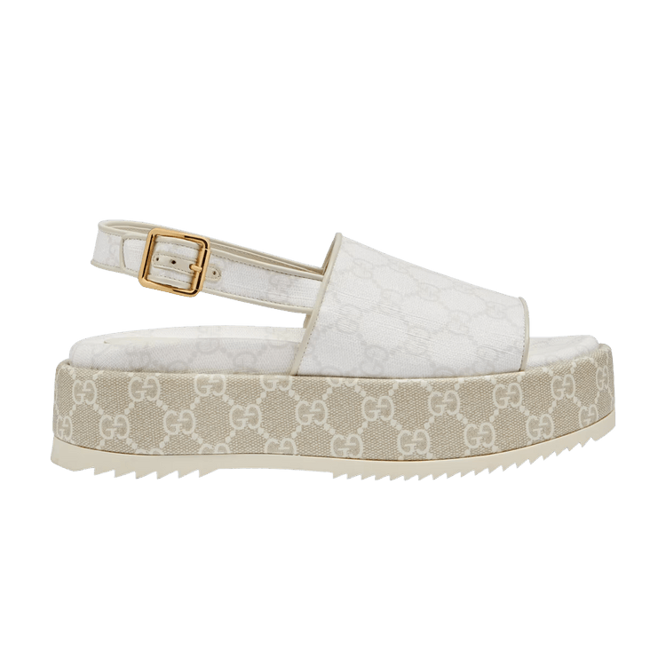 Gucci Wmns Platform GG Sandal 'White Beige'
