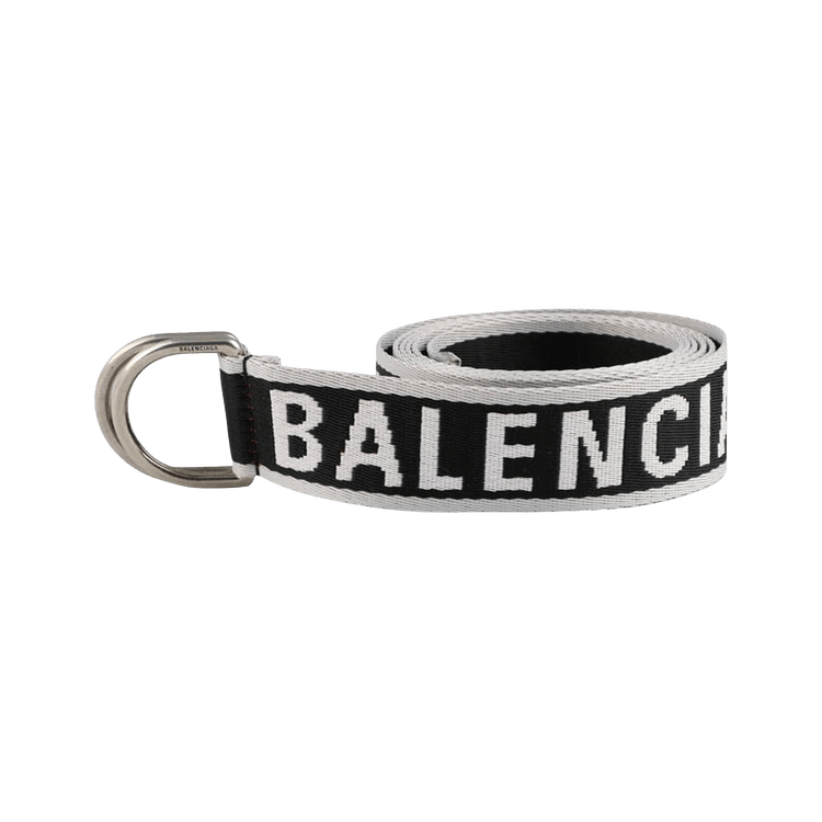 Balenciaga D Ring Belt 35 'Black/Grey/Red'