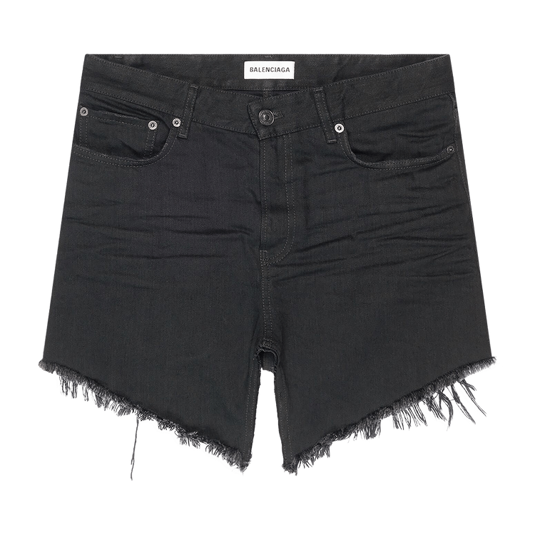 Balenciaga Cut-Up Mini Skirt 'Rubber Black'