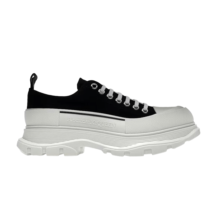 Alexander Mcqueen Tread Slick Lace Up 'Black White'