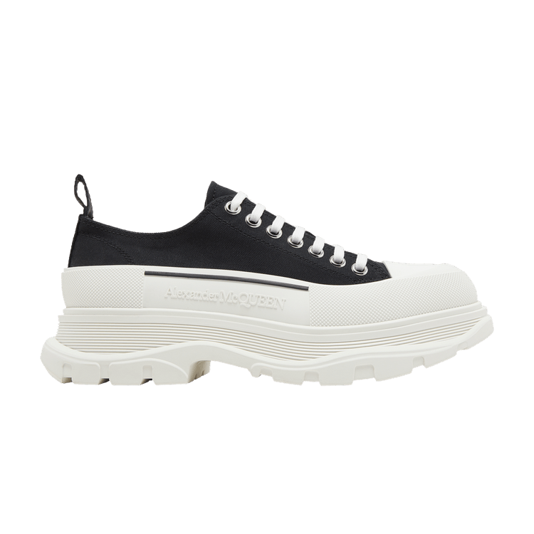 Alexander McQueen Tread Slick Lace Up 'Black White'