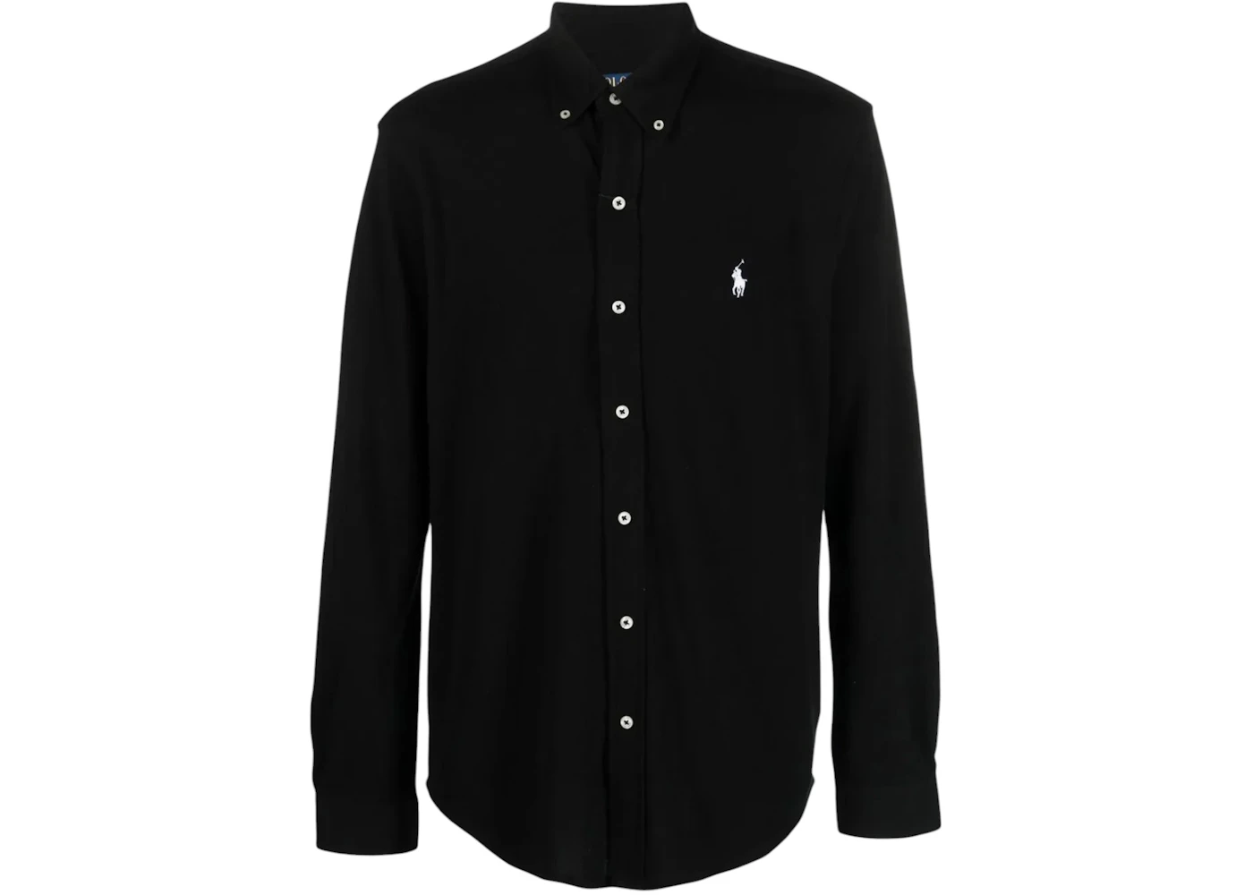 Polo Ralph Lauren Featherweight Mesh Full Button Sport L/S Shirt Black