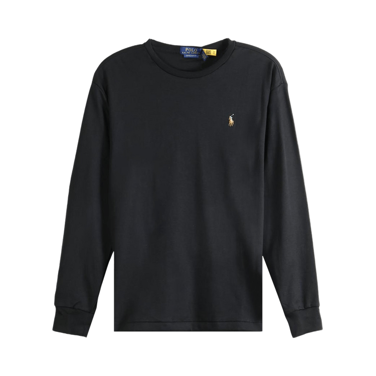 Polo Ralph Lauren Long-Sleeve Soft Touch Crewneck T-Shirt 'Black'