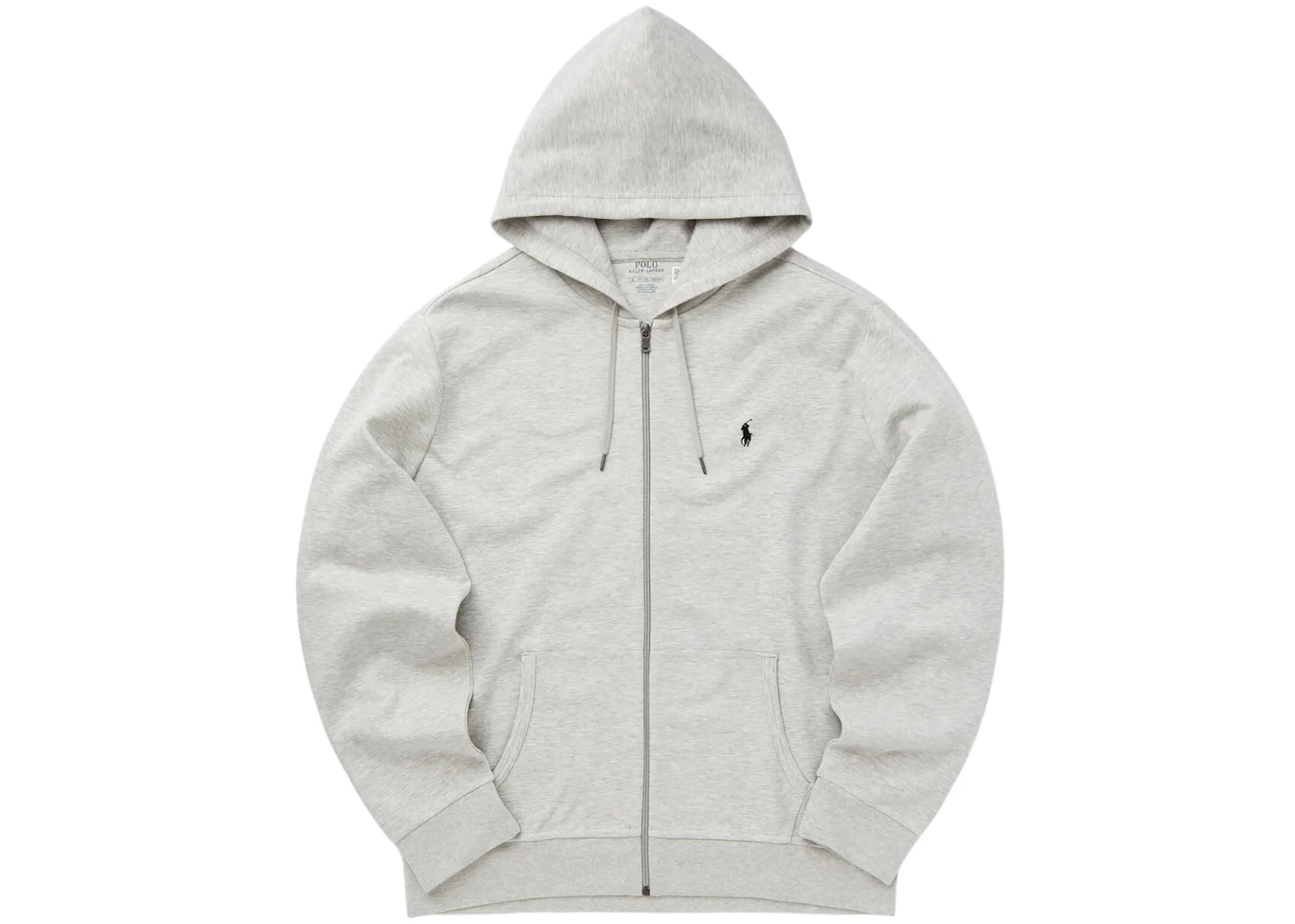 Polo Ralph Lauren Double Knit Zip-Up Hoodie Light Sport Heather/Navy