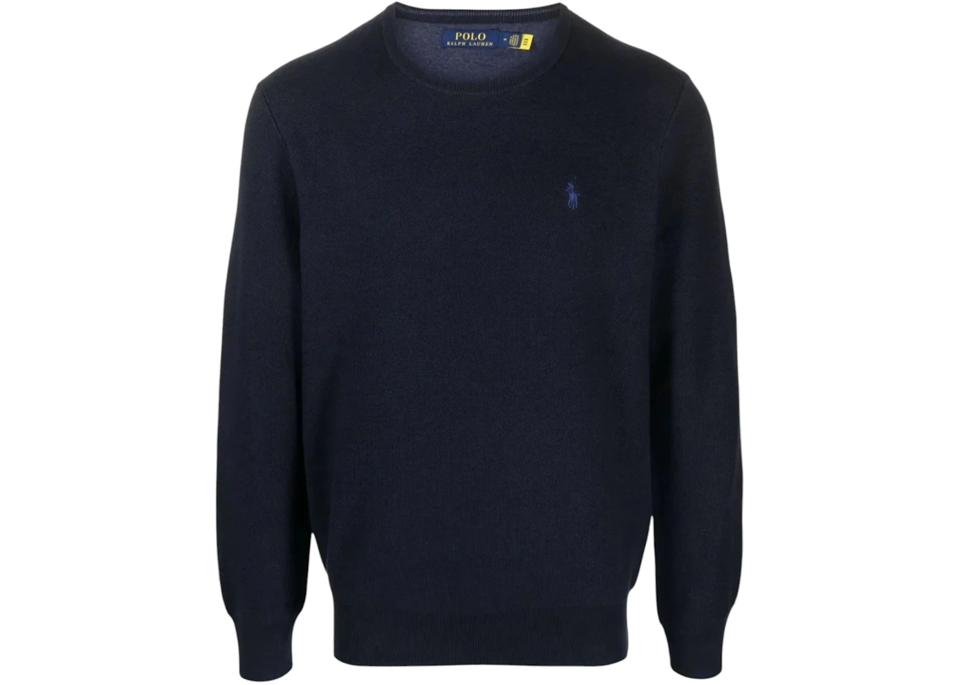 Polo Ralph Lauren Cotton Crewneck Sweater Heather Navy