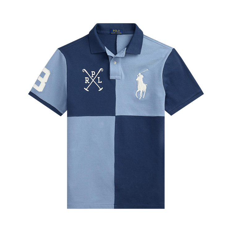 Polo Ralph Lauren Short-Sleeve Basic Mesh Novelty Big Pony Polo 'Rustic Navy/Channel Blue'