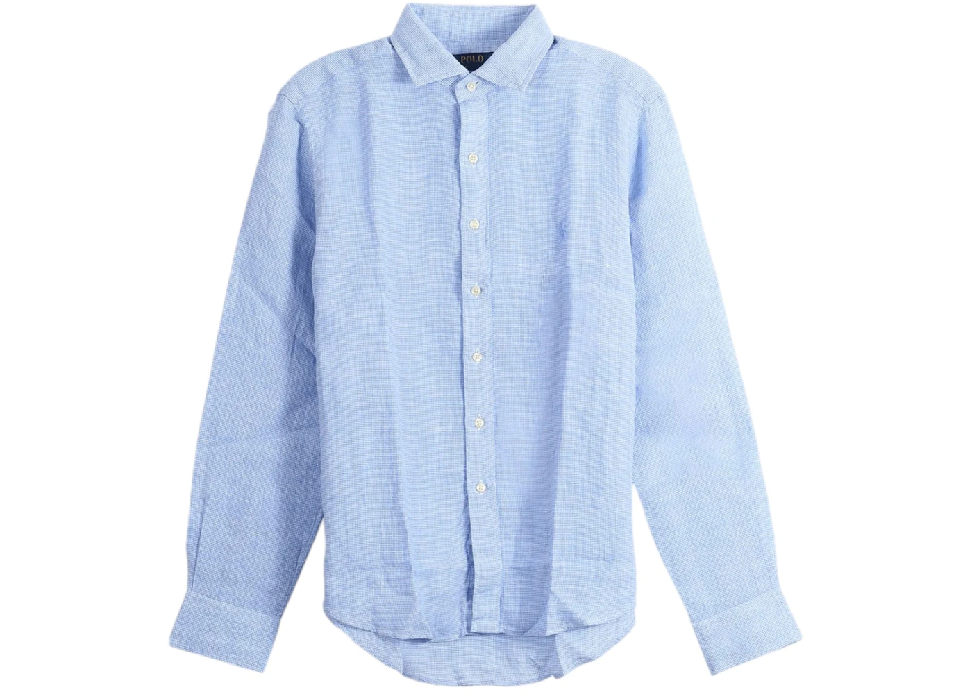 Polo Ralph Lauren Long-Sleeve Tissue Linen Sport Shirt Cabana Blue/White