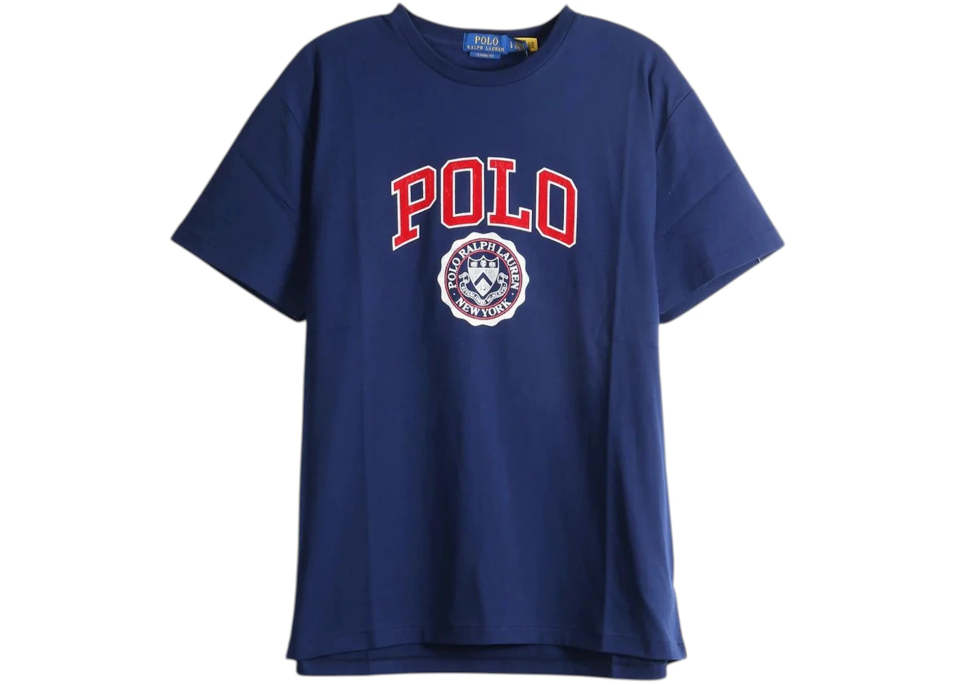 Polo Ralph Lauren Short-Sleeve Jersey Knit Heritage Polo Crest Graphic T-shirt Newport Navy