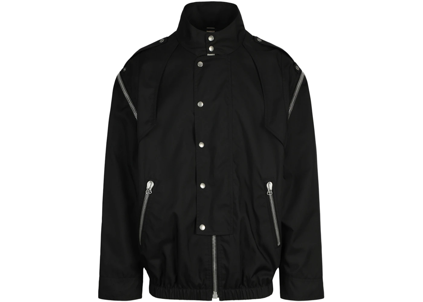 Gucci Convertible Graphic Print Jacket Black