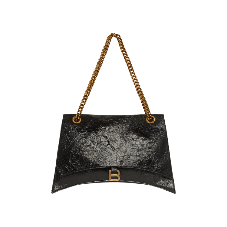 Balenciaga Large Crush Chain Shoulder Bag 'Black'