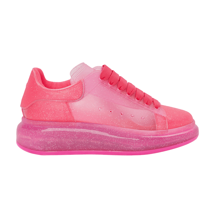 Alexander McQueen Wmns Oversized Sneaker 'Transparent - Bright Pink'