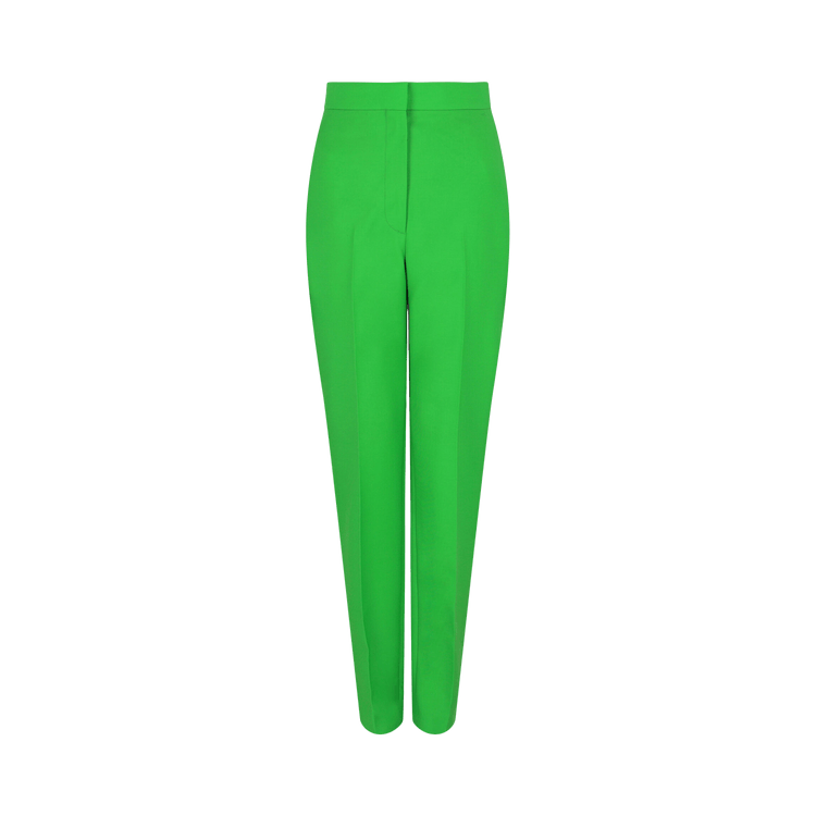 Alexander McQueen Wool-Blend Trousers 'Acid Green'