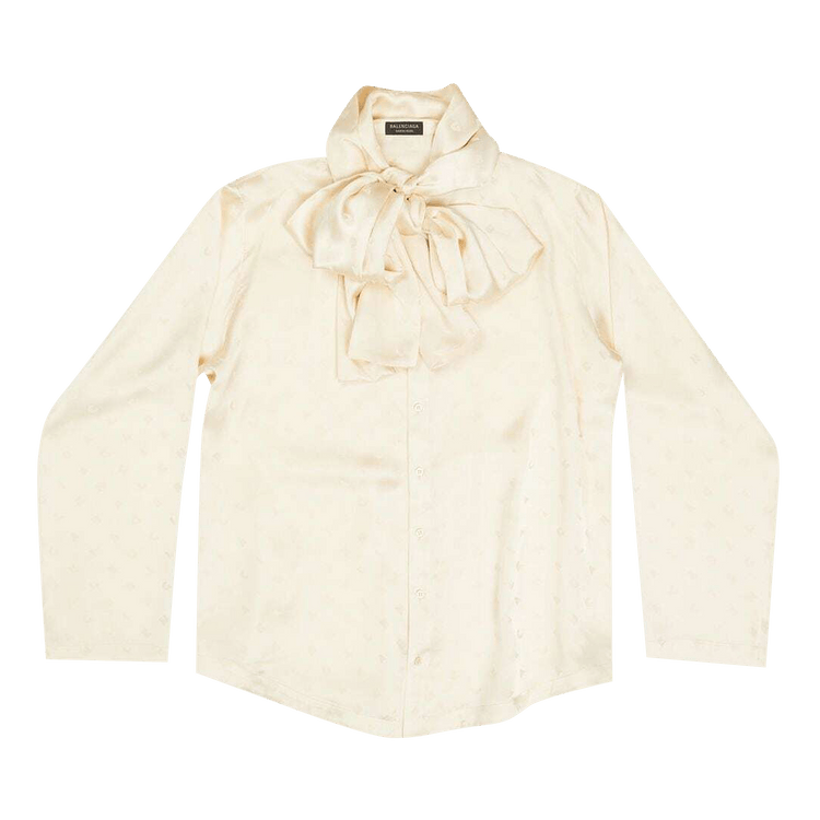 Balenciaga Ivory Hooded Blouse 'Ivory'