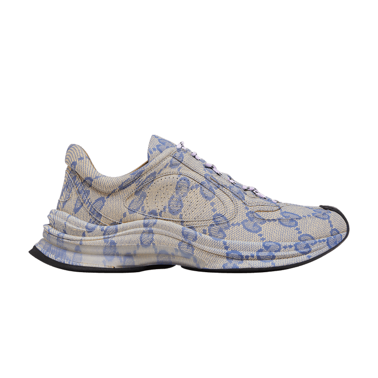 Gucci Wmns Run Sneaker 'Beige Blue Monogram'