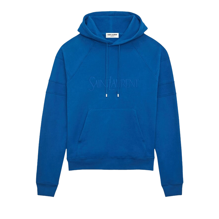 Saint Laurent Vintage Logo Hoodie 'Blue'