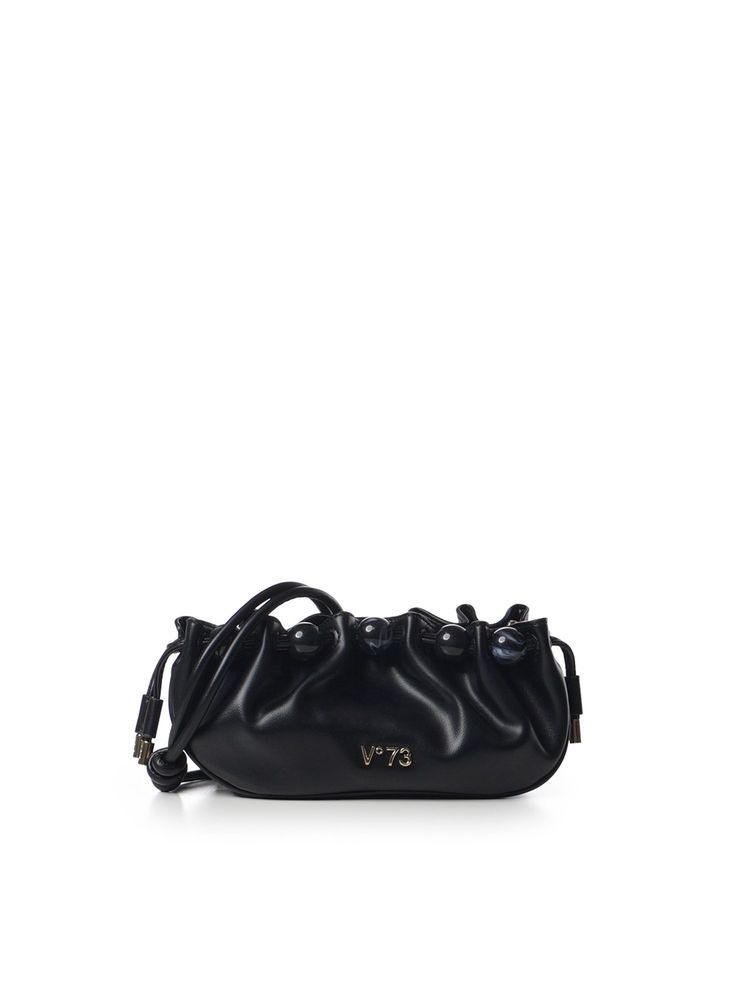V73 Ruched Drawstring Shoulder Bag