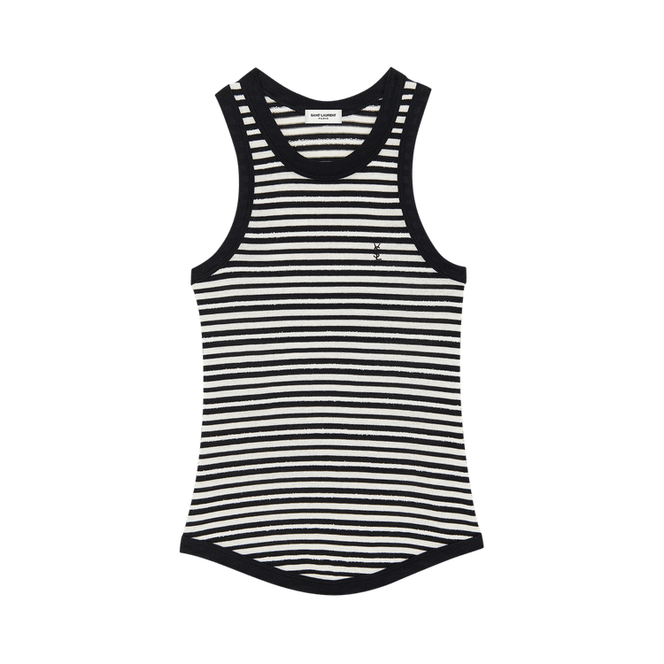 Saint Laurent Jersey Tank Top 'Black/Natural'