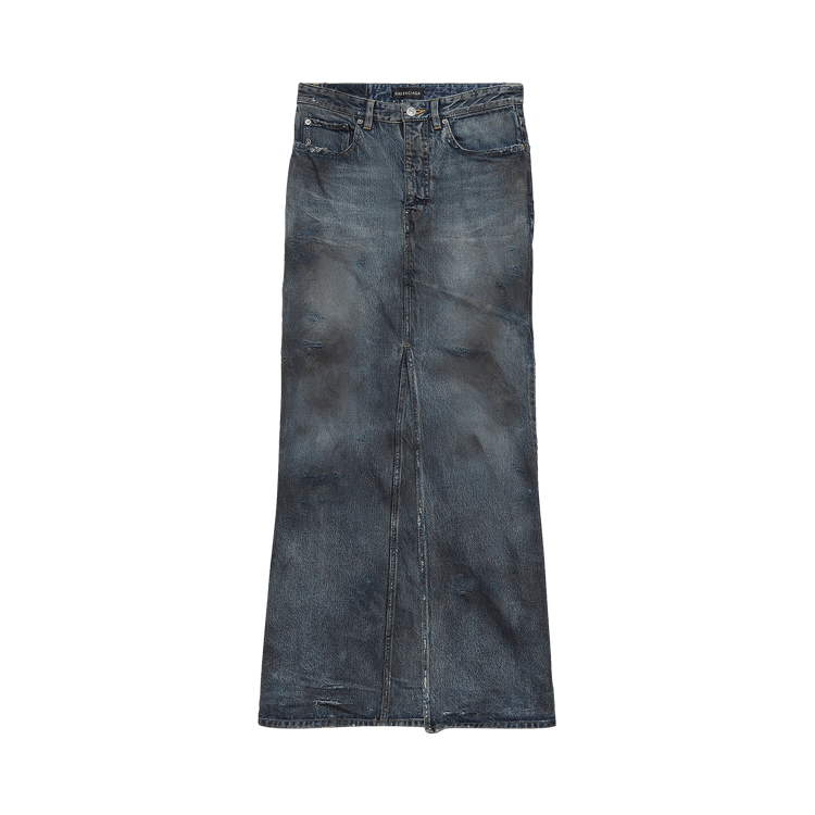 Balenciaga Maxi Skirt 'Dirty Pale Blue'