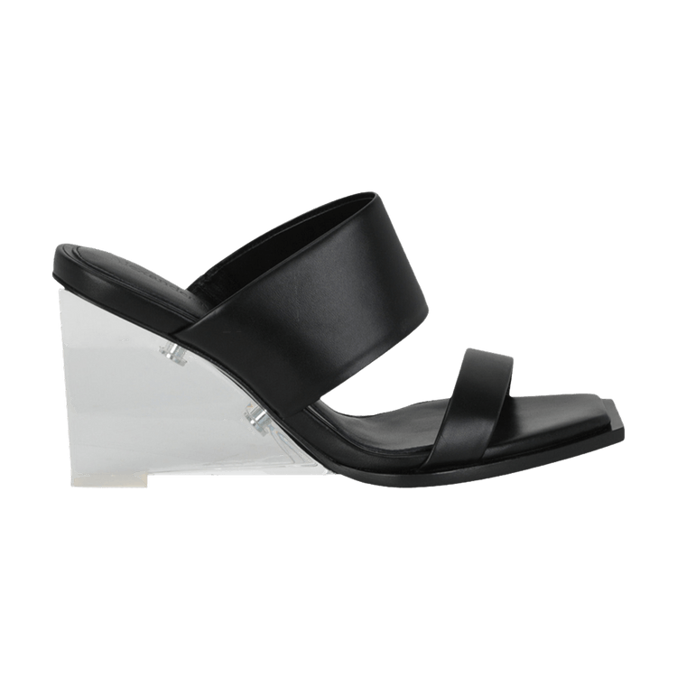 Alexander McQueen Wmns Shard Leather Sandal 'Black'