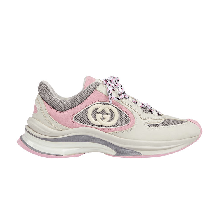 Gucci Wmns Run Sneaker 'Ivory Pink Grey'