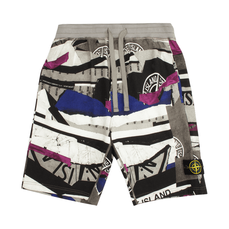 Stone Island Fleece Shorts 'Periwinkle'