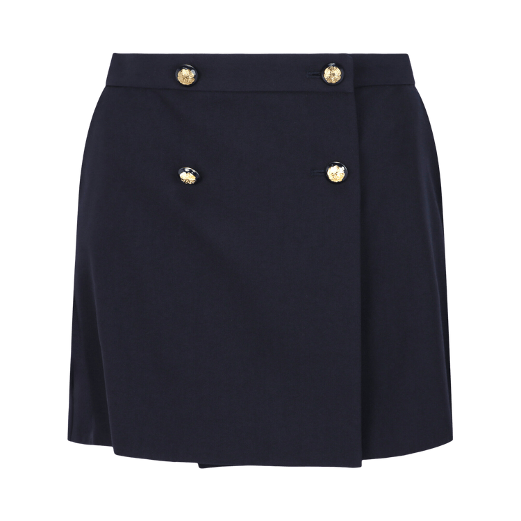 Alexander McQueen Military Detail Mini Skirt 'Navy'