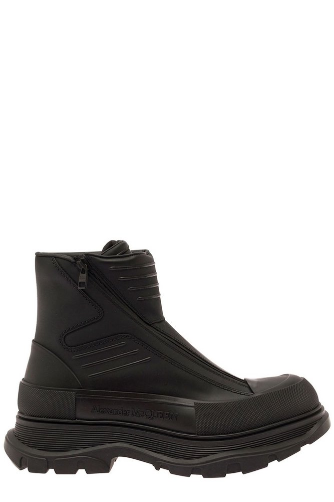 Alexander McQueen Round-Toe Boots