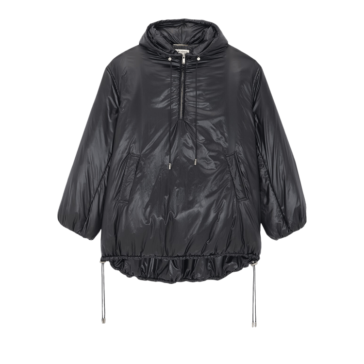 Saint Laurent Nylon Cassandre Down Jacket 'Black'