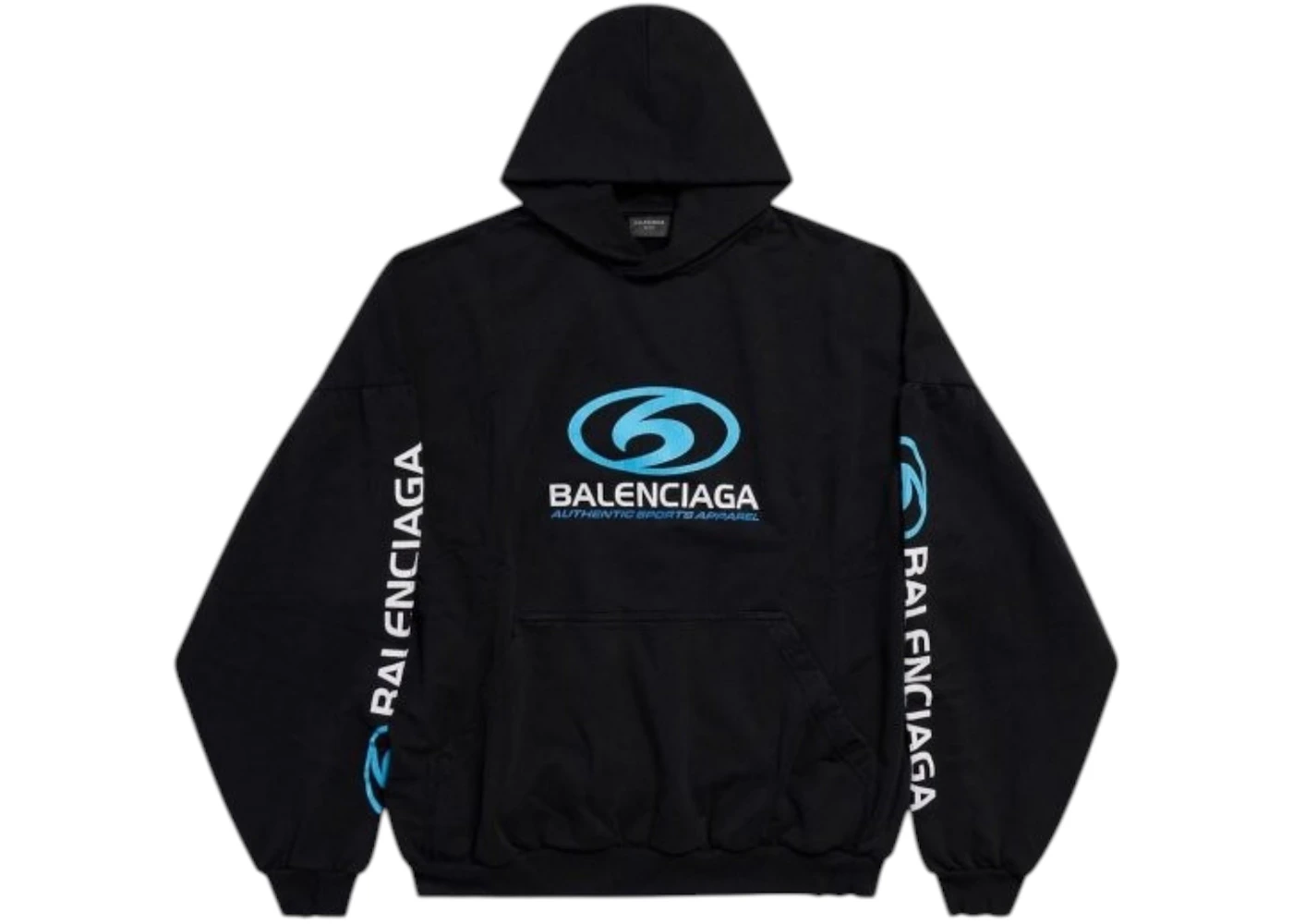 Balenciaga Surfer Logo Hoodie Black