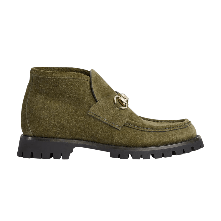 Gucci Wmns Horsebit Ankle Boot 'Dark Green'