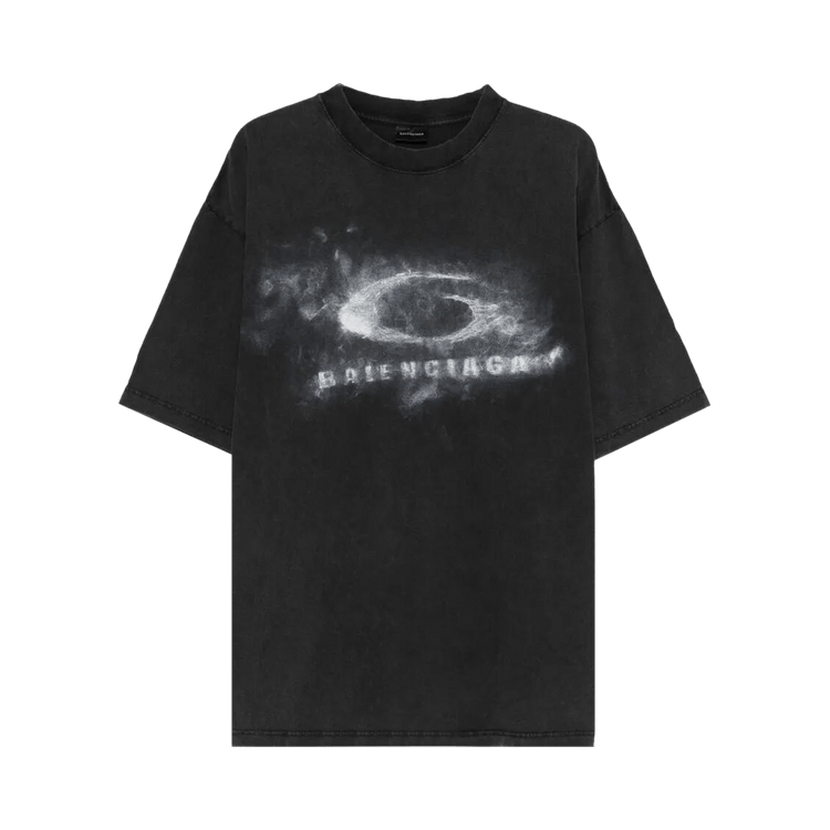 Balenciaga Medium Fit T-Shirt 'Washed Black/White'