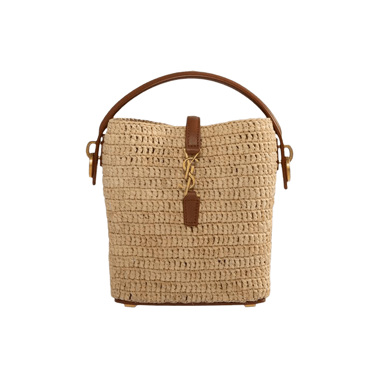 Saint Laurent Mini Le 37 Bucket Bag 'Natural/Brick'