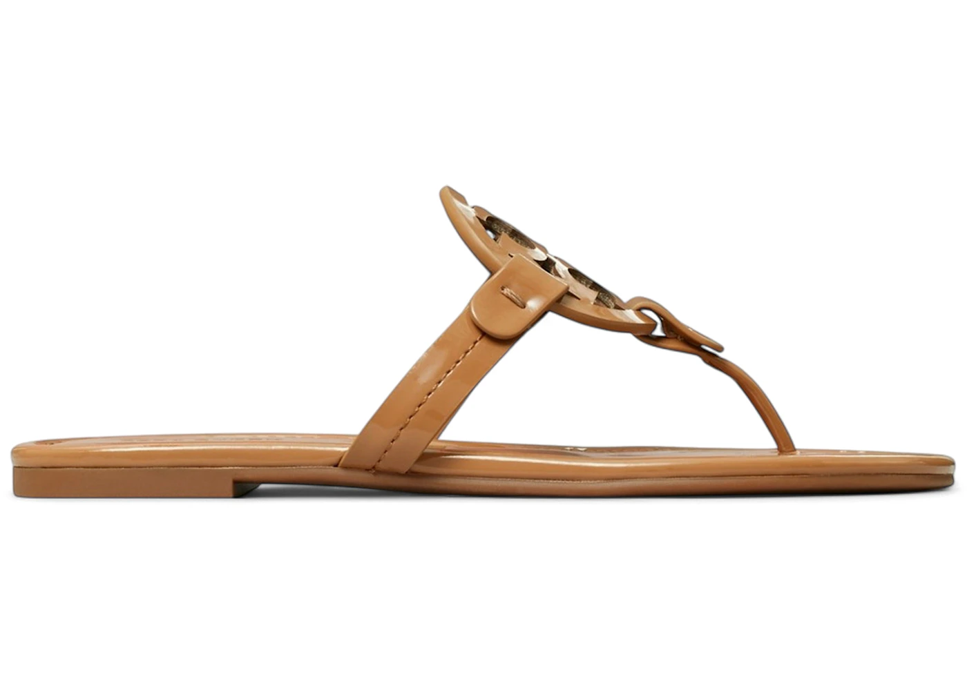 Tory Burch Miller Sandals Tan Patent (Women's)