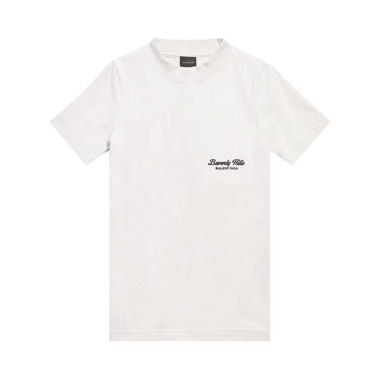 Balenciaga Fitted T-Shirt 'Off White/Black'