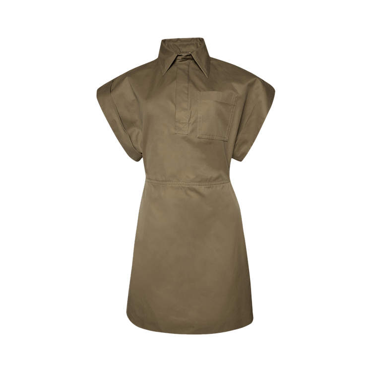 Bottega Veneta Gabardine Dress 'Dark Sand'