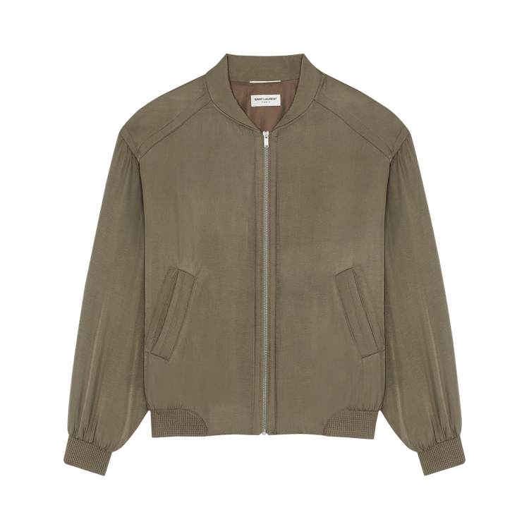Saint Laurent Teddy Bomber Jacket 'Khaki'