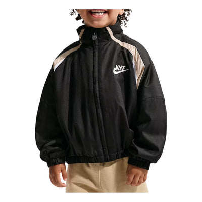 (TD) Nike Colorblocked Hoodless Jacket 'Black'