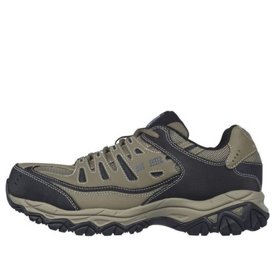 Skechers Work Relaxed Fit :Cankton ST Shoes 'Olive Green Black'
