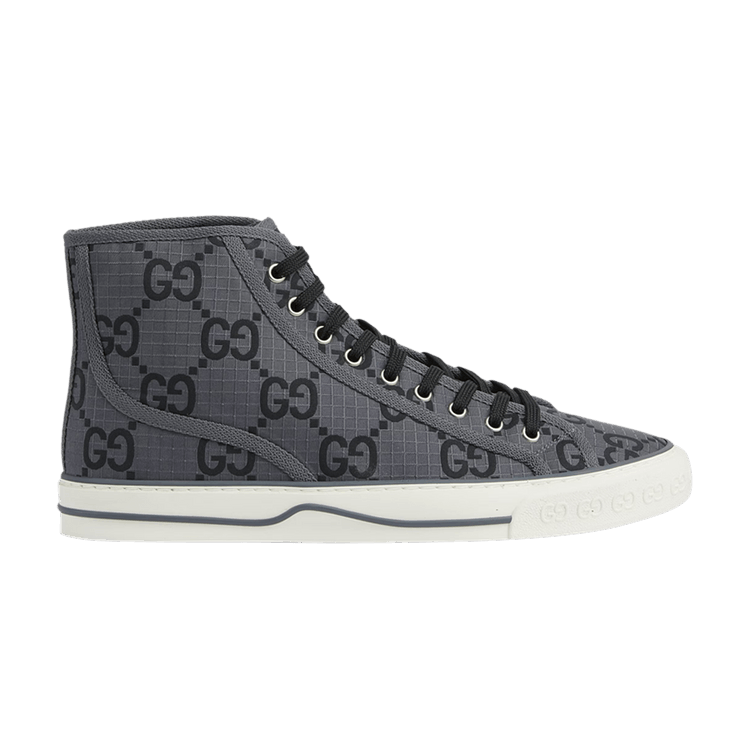 Gucci Tennis 1977 High 'GG Monogram - Grey Black'