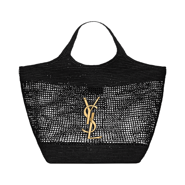 Saint Laurent Raffia Bag 'Nero'