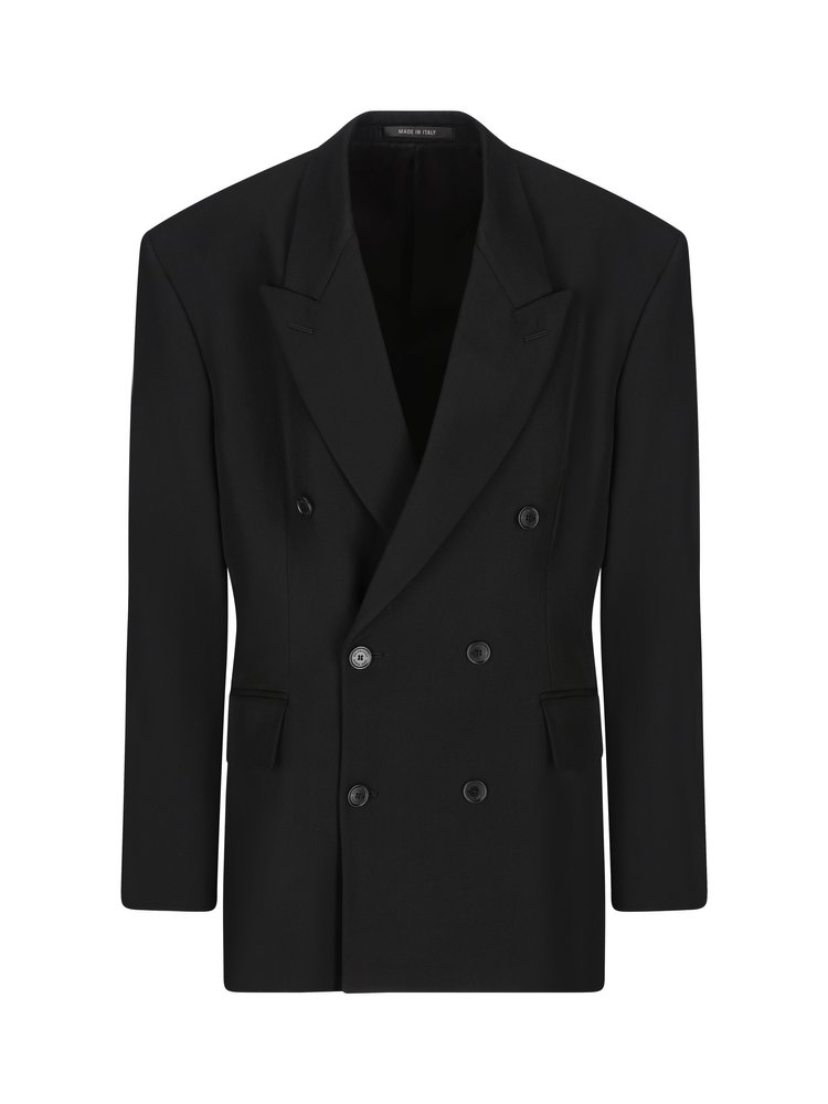 Balenciaga Cinched Button-Up Jacket