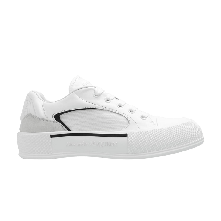 Alexander McQueen Skate Deck Plimsoll Low 'White Black'