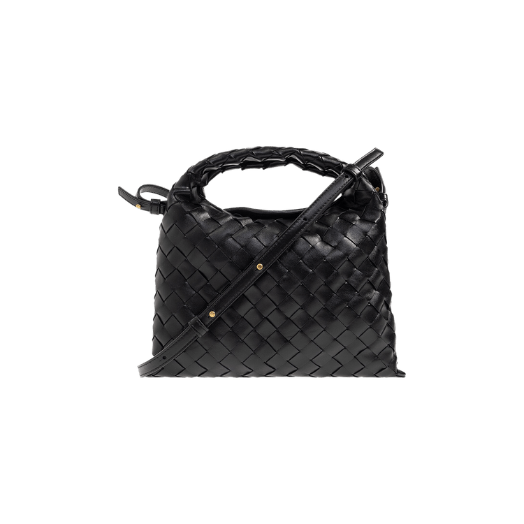 Bottega Veneta Mini Hop Shoulder Bag 'Black/Medium Brass/Black'