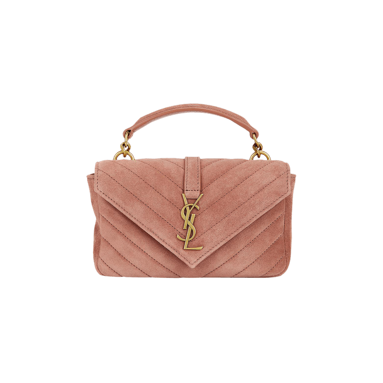 Saint Laurent Mini College Chain Bag 'Barely Pink'