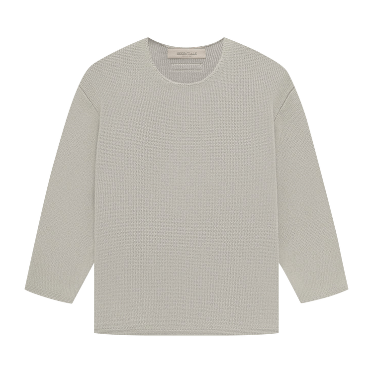 Fear of God Essentials Kids Rawneck Knit Sweater 'Seal'