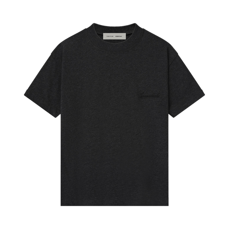 Fear of God Essentials Embroidered Essential Tee 'Vintage Black'