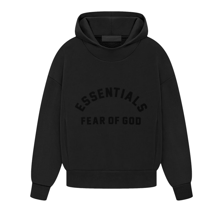 Fear of God Essentials Kids Hoodie 'Jet Black'