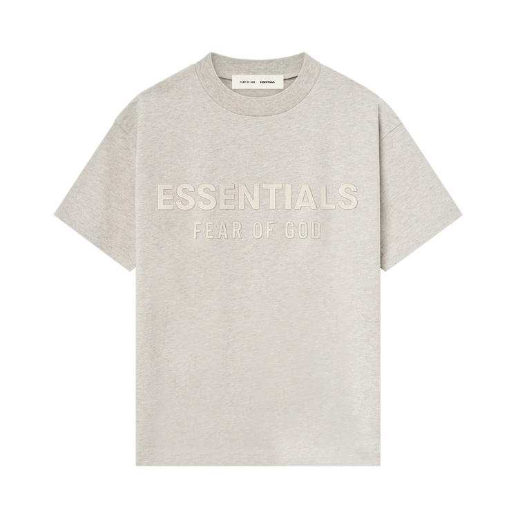 Fear of God Essentials Kids Classic Crewneck T-Shirt 'Heather Stone'