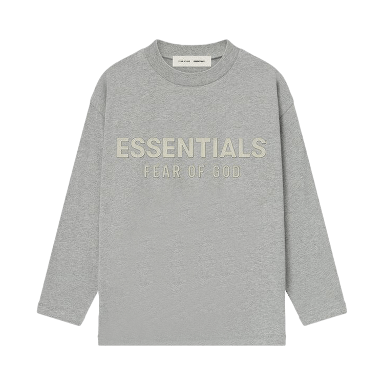 Fear of God Essentials Kids Classic Long-Sleeve T-Shirt 'Concrete Heather'