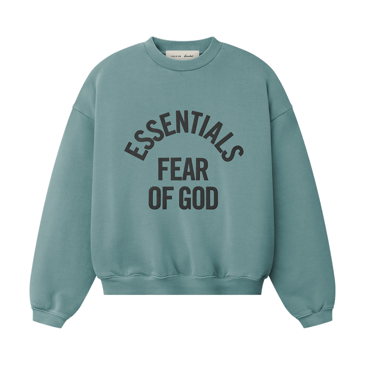 Fear of God Essentials Campus 90s Crewneck Sweatshirt 'Faded Coastal'